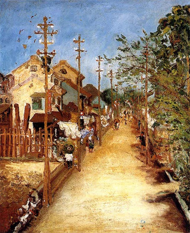陳澄波〈嘉義街外(二)〉1927|來源:Wikimedia Commons(公有領域) 陳澄波〈嘉義街外(二)〉1927|來源:Wikimedia Commons(公有領域)