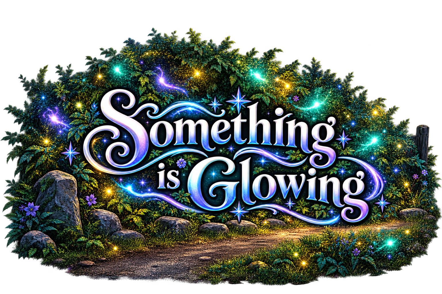 Something is glowing. Something is glowing.