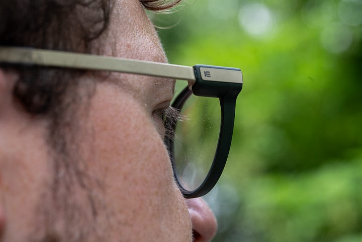 Even Realities G2 glasses design green