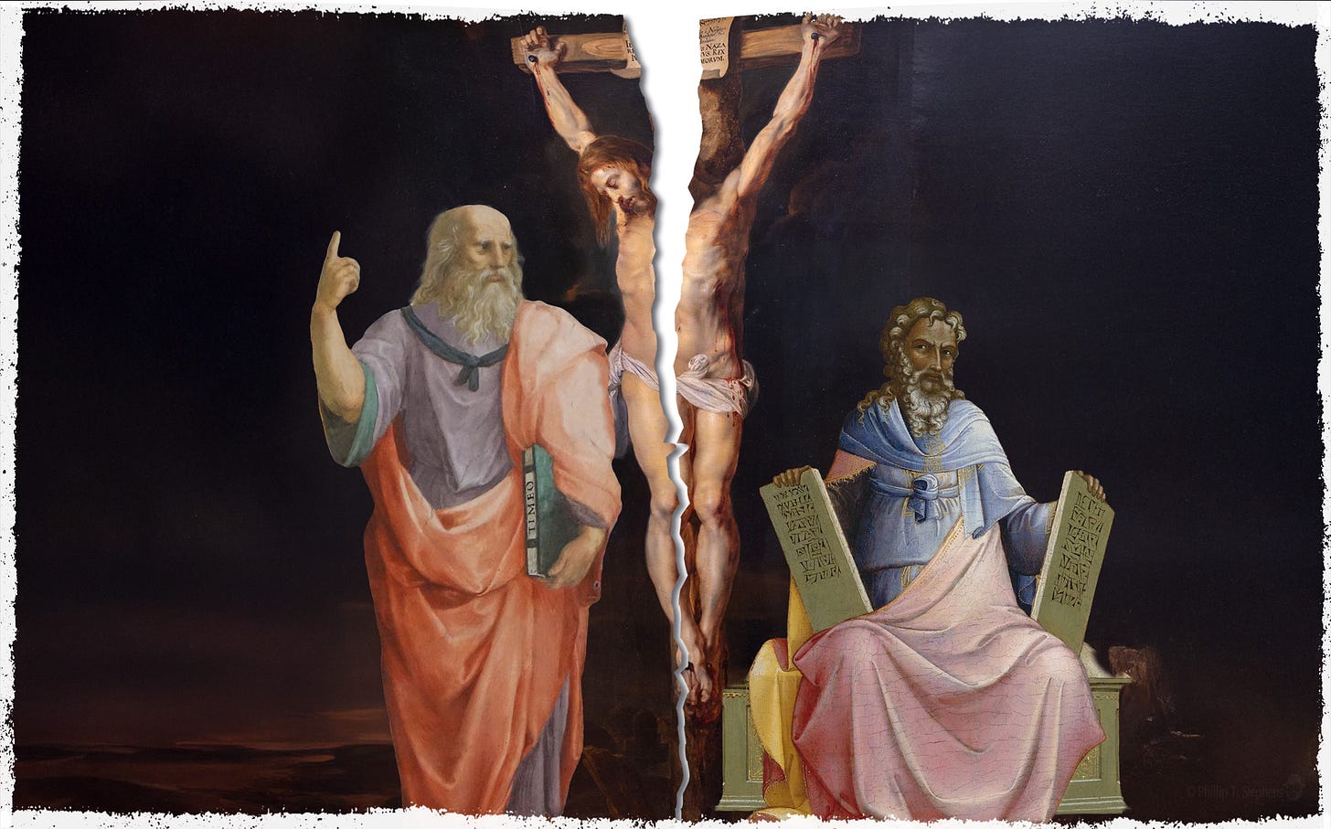 Jesus divided between Plato and Moses