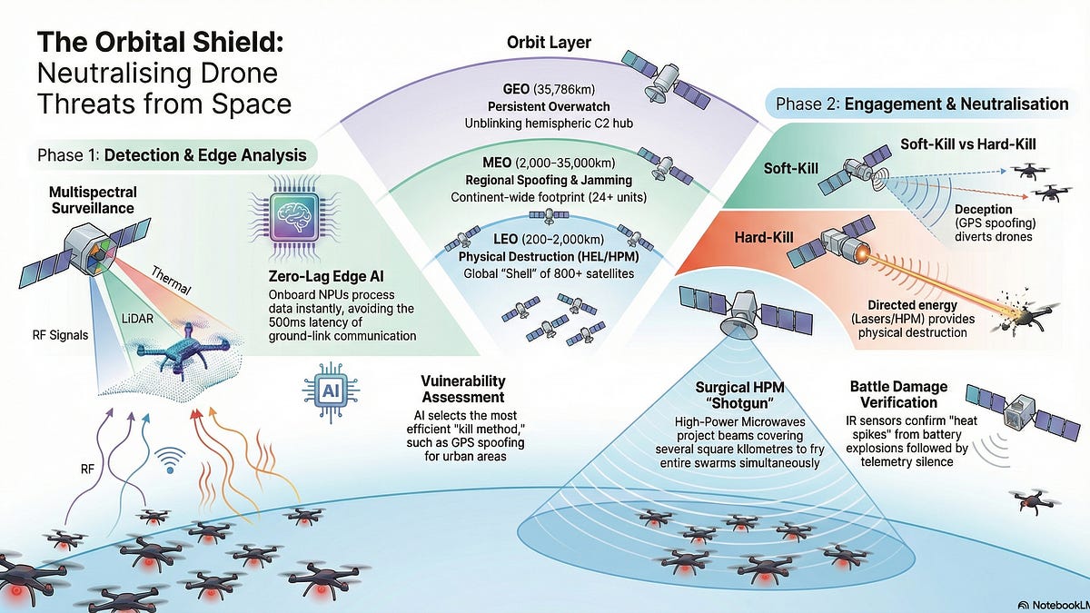 Counter-Drone Systems (C-UAS) via Space [Concept]