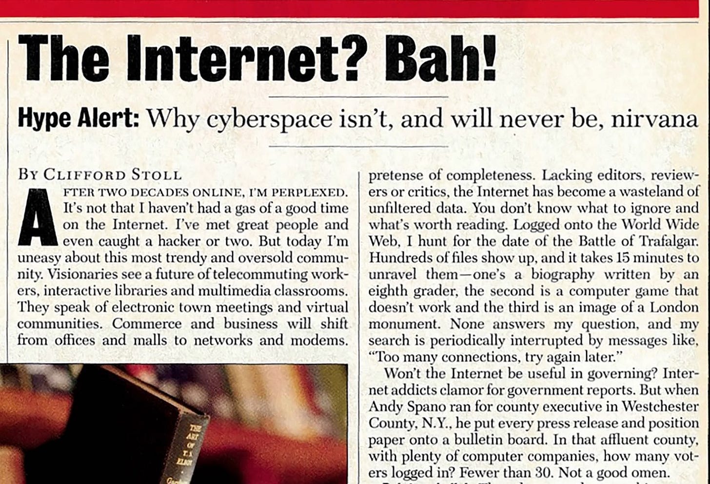 For the Web's 28th Birthday, We Red-Penned This Laughably Inaccurate  Internet Essay - Newsweek