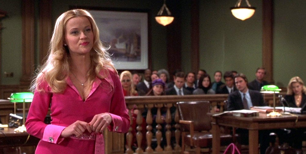 One Iconic Look: Reese Witherspoon's Pink Courtroom Dress in “Legally Blonde”  (2001) - Tom + Lorenzo