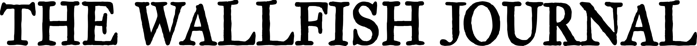 The Wallfish Journal
