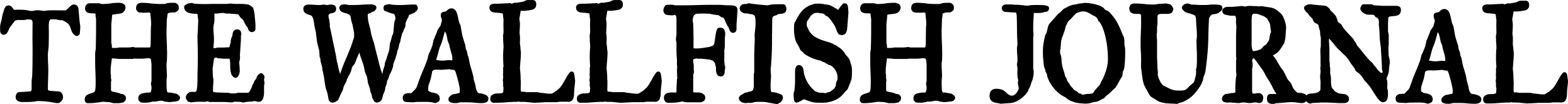 The Wallfish Journal