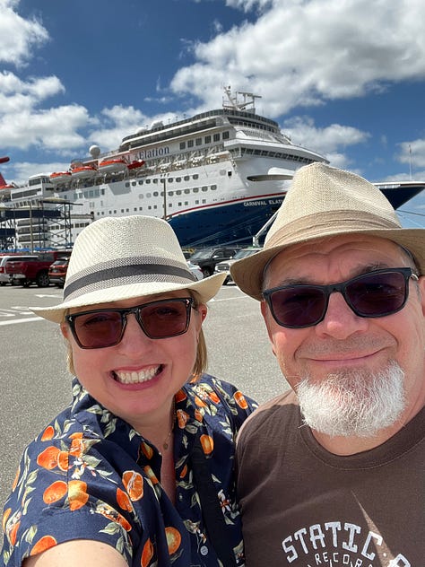 various photos from a carnival cruise to the Bahamas