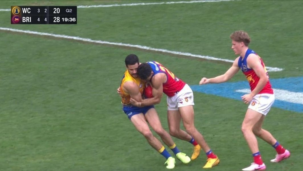 Is Charlie in trouble for this tackle?