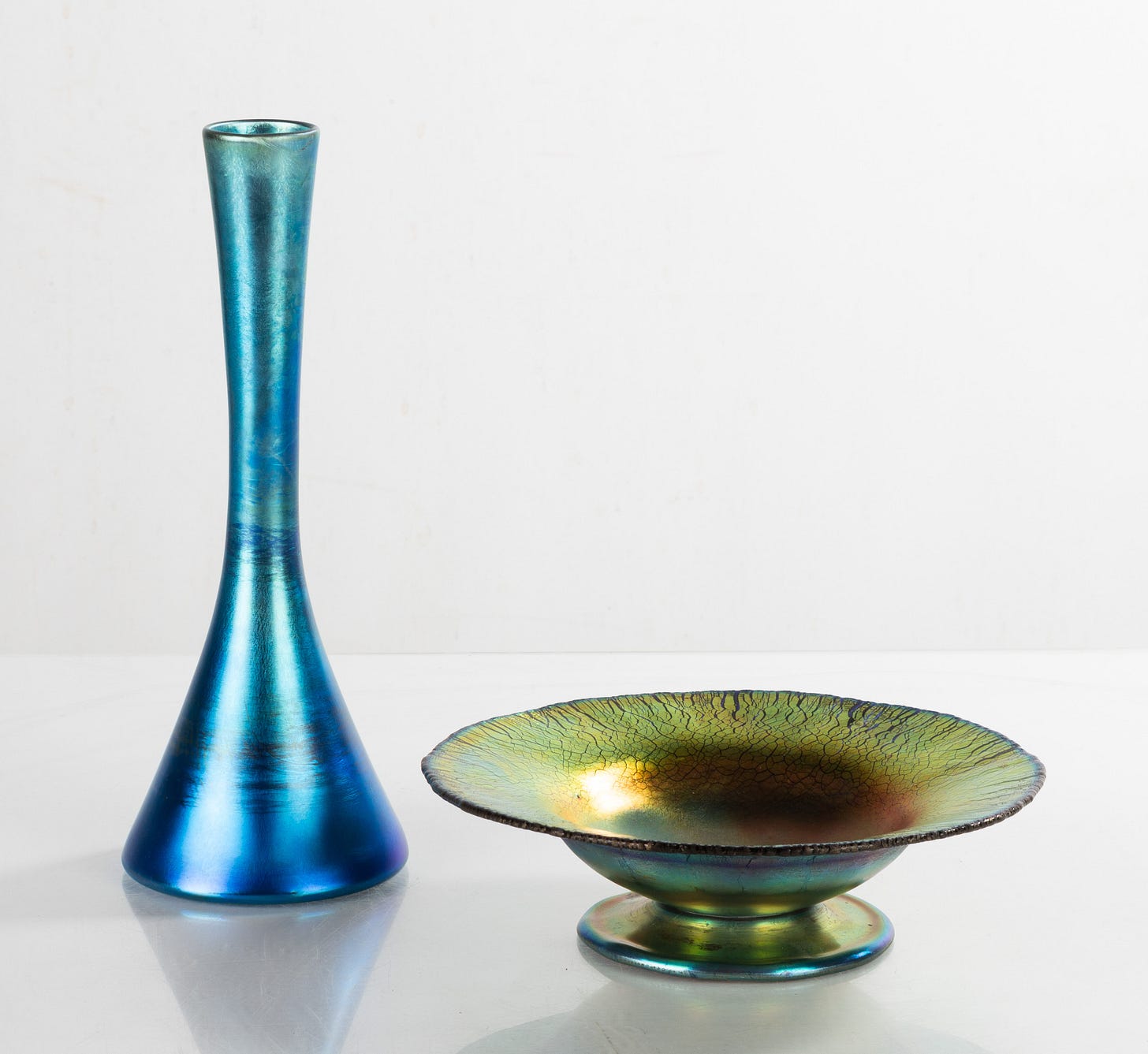Two Tiffany Favrille Art Glass Pieces | Cottone Auctions
