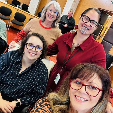 A gallery of images - some of the selfies in the chamber, some of them screenshots from the Council livestream, some of them graphics describing what happened in that Council meeting e.g. "Highest risk intersection declined funding"