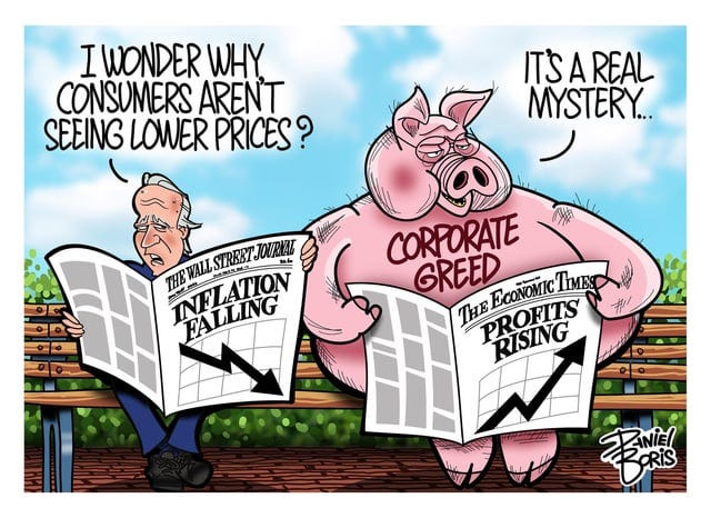 Time to replay this essay on price-gouging vs. inflation and oligarchy