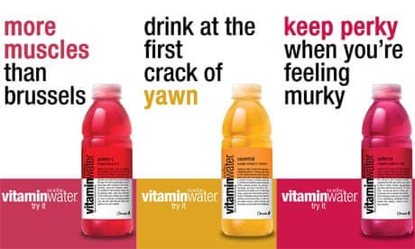 Coca-Cola ads for Glaceau Vitamin Water banned | Advertising Standards  Authority | The Guardian