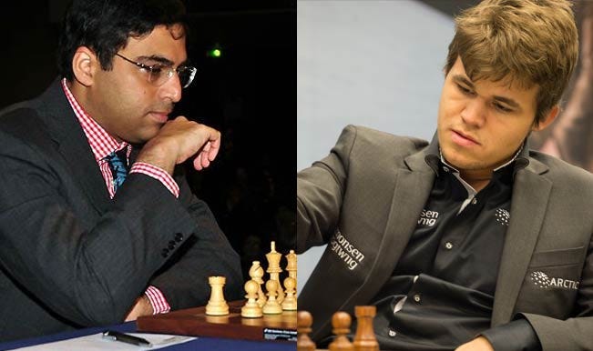 World Chess Championship 2014: Viswanathan Anand vs Magnus Carlsen Game ...
