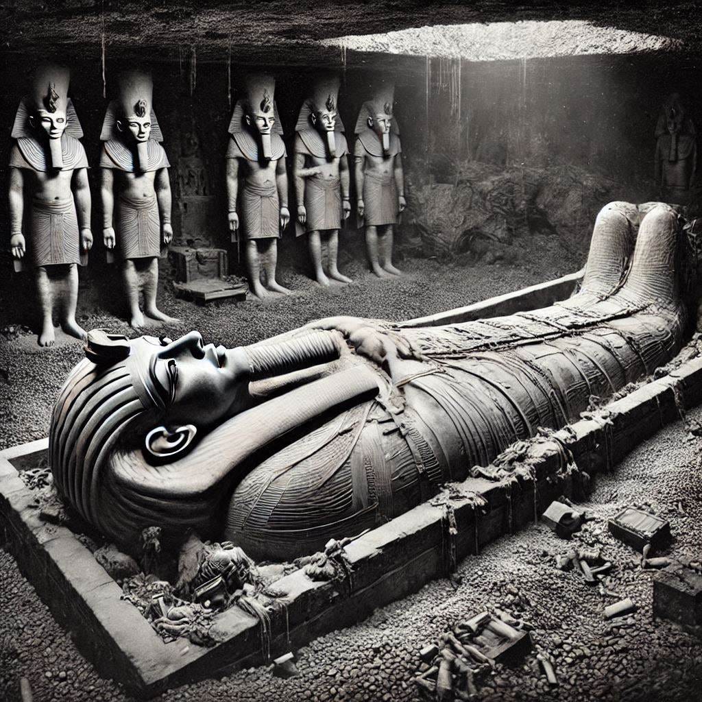 King Tut’s sarcophagus uncovered in 1924