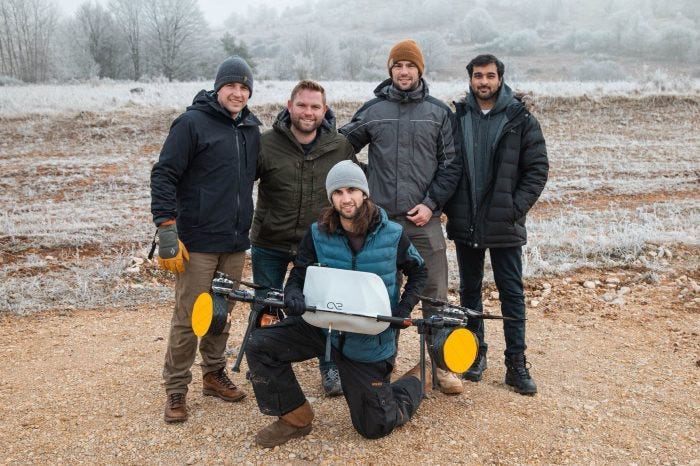 CX2 co-founder Porter Smith, far left, with a test team in Germany in January. CX2 co-founder Porter Smith, far left, with a test team in Germany in January.