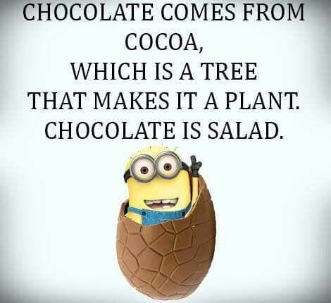 Chocolate is salad