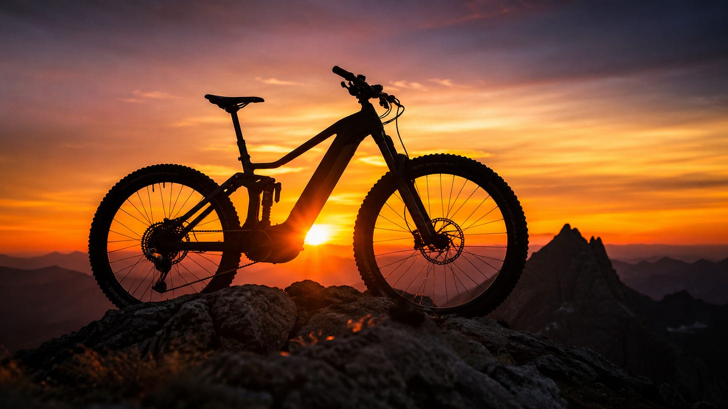 e-Bike - Imagem gerada por IA para a Arena Tech.