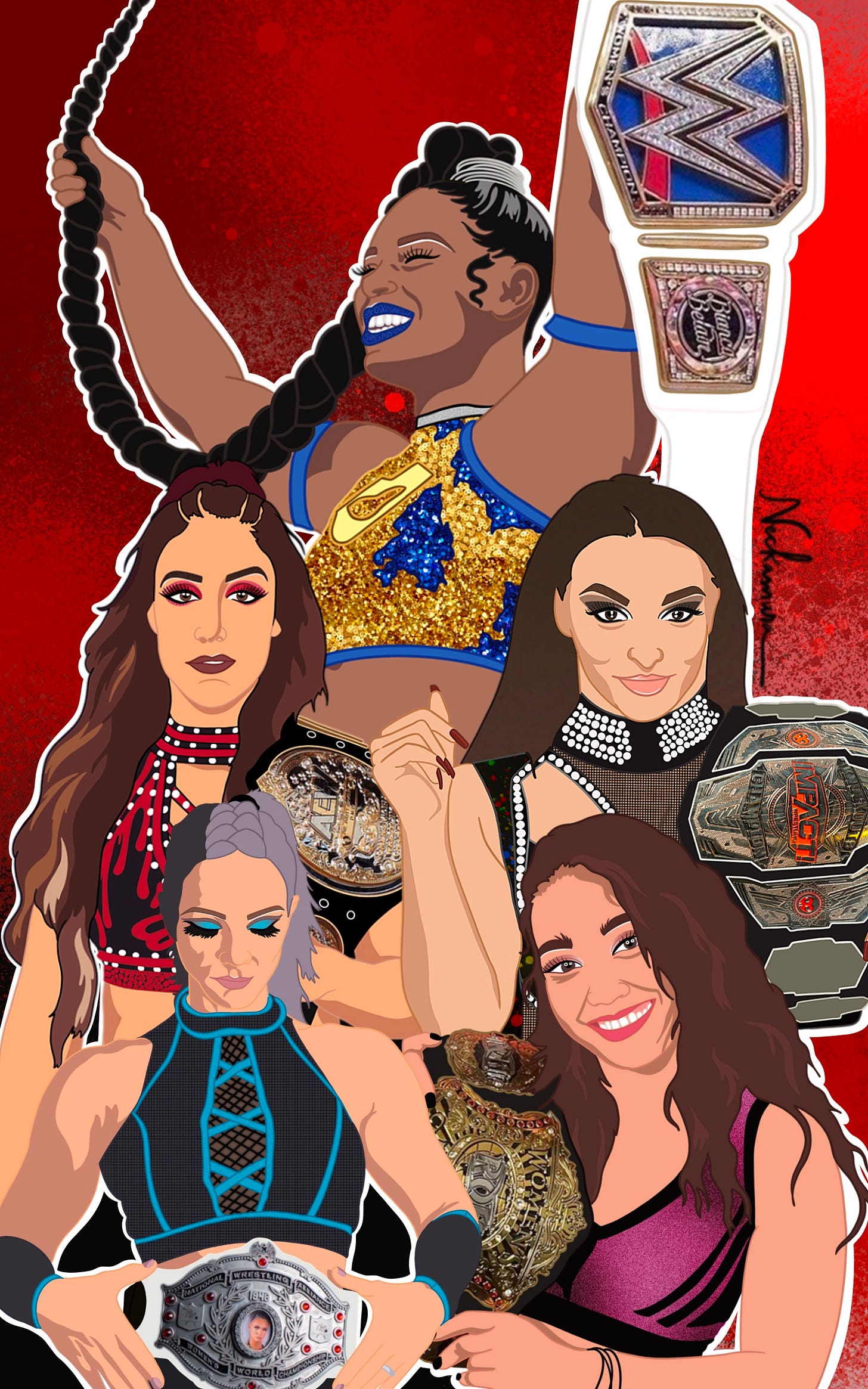 Survivor Series 2013: Team Total Divas vs Team True Divas, image size:1456x2330