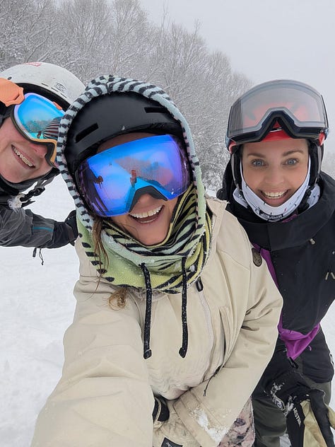 Ski Moms on Snow