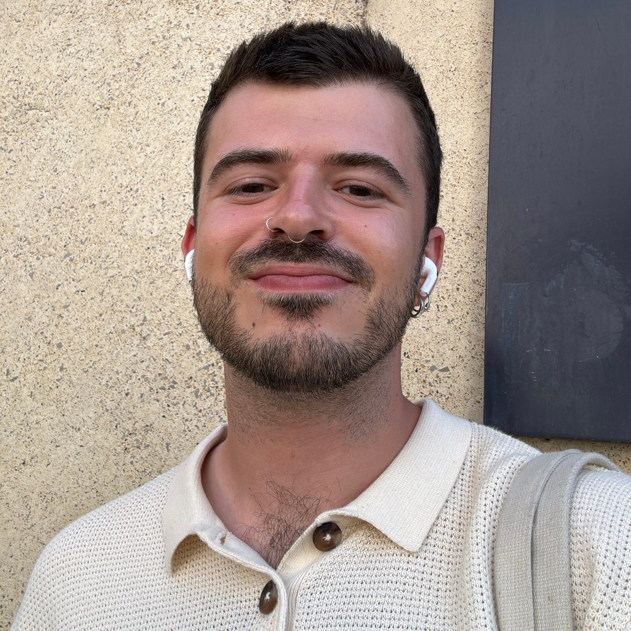 After my appointment, feeling very proud of myself – and very tanned, too!