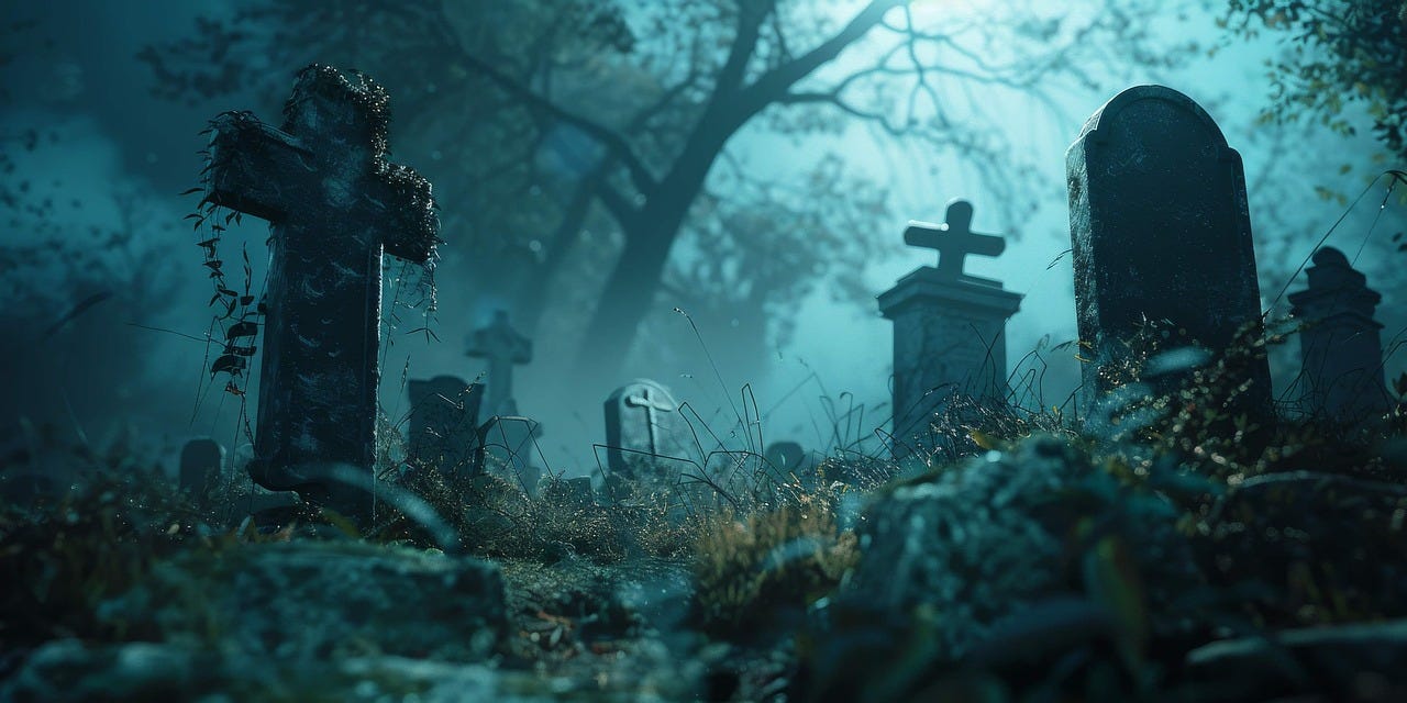 Free ai generated tomb cemetery illustration