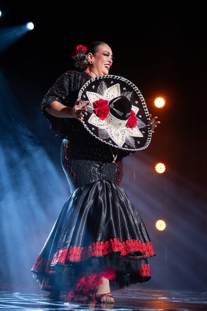 Chola Magnolia in the 2026 Tournament of Tease at Burlesque Hall of Fame Weekend, by SH Photografia for 21st Century Burlesque
