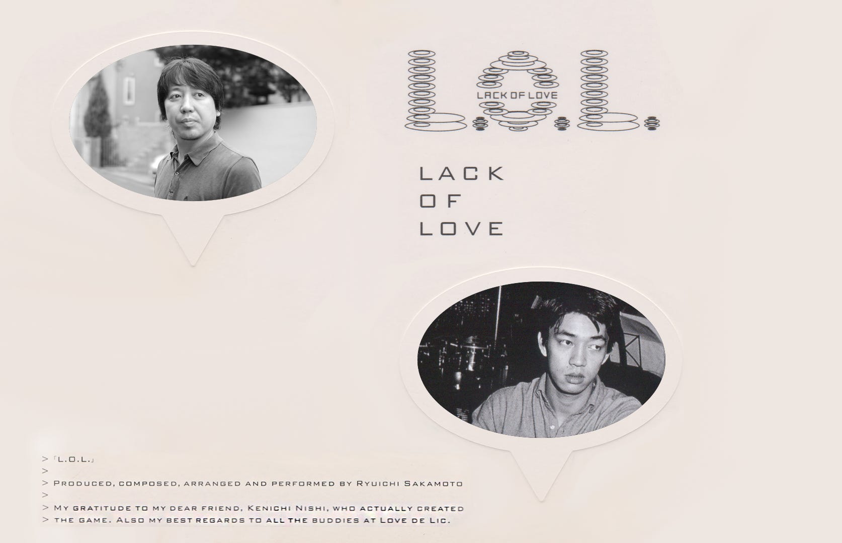 Sakamoto Ryuichi Love You We LOVE WE ⁄ 戦場のメリークリスマス YOU