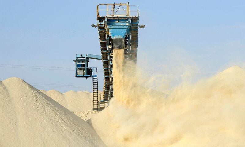 Phosphate at OCP SA’s&nbsp;factory&nbsp;near Laayoune, Morocco.