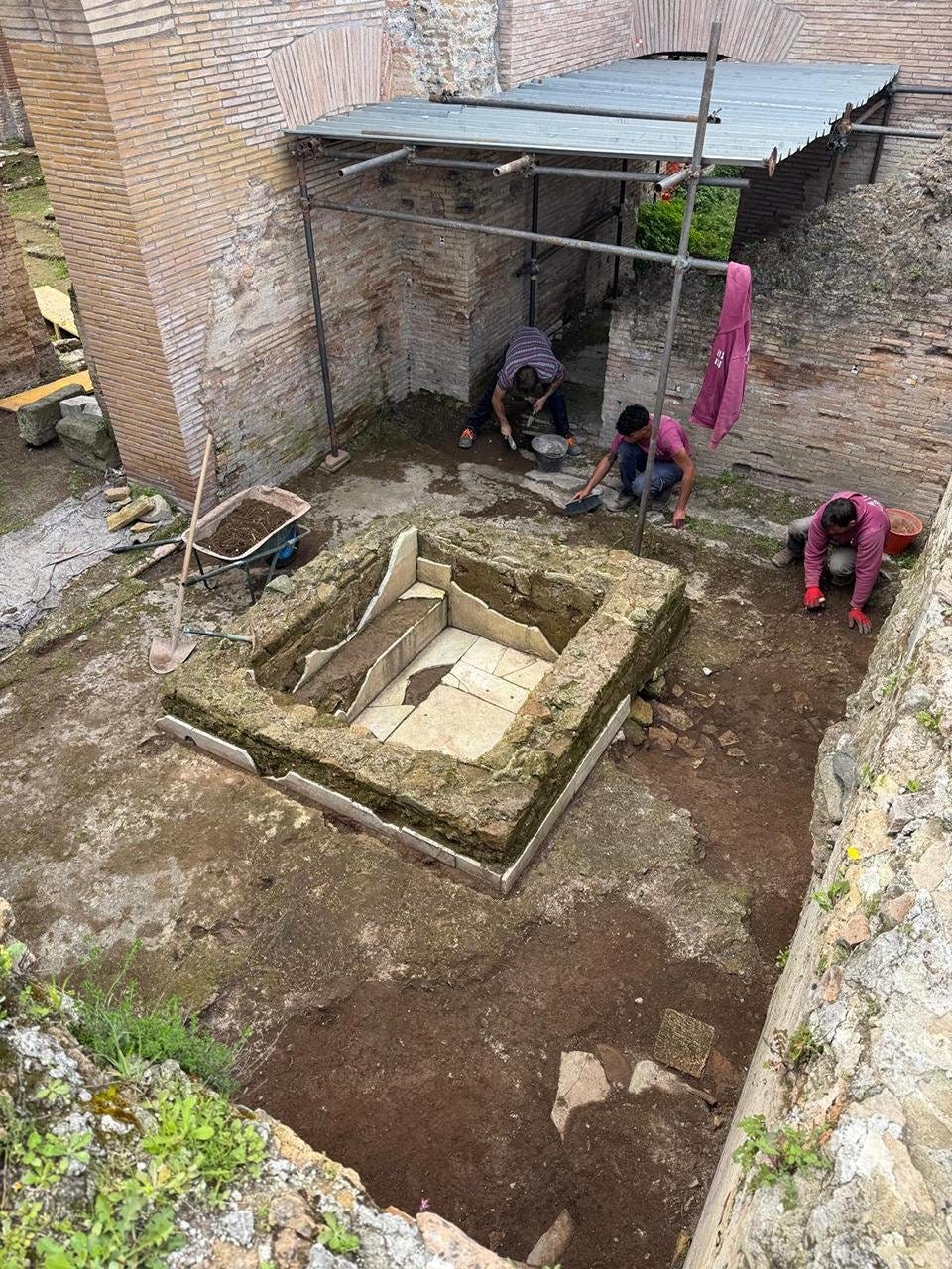 Ancient Roman baths transformed into early Christian church unearthed near Rome