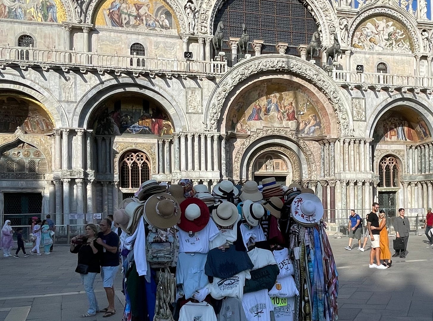 St Marks Square souvenir seller