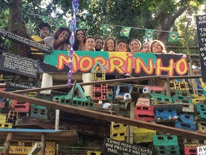 group photo in Morrinho, Brazil
