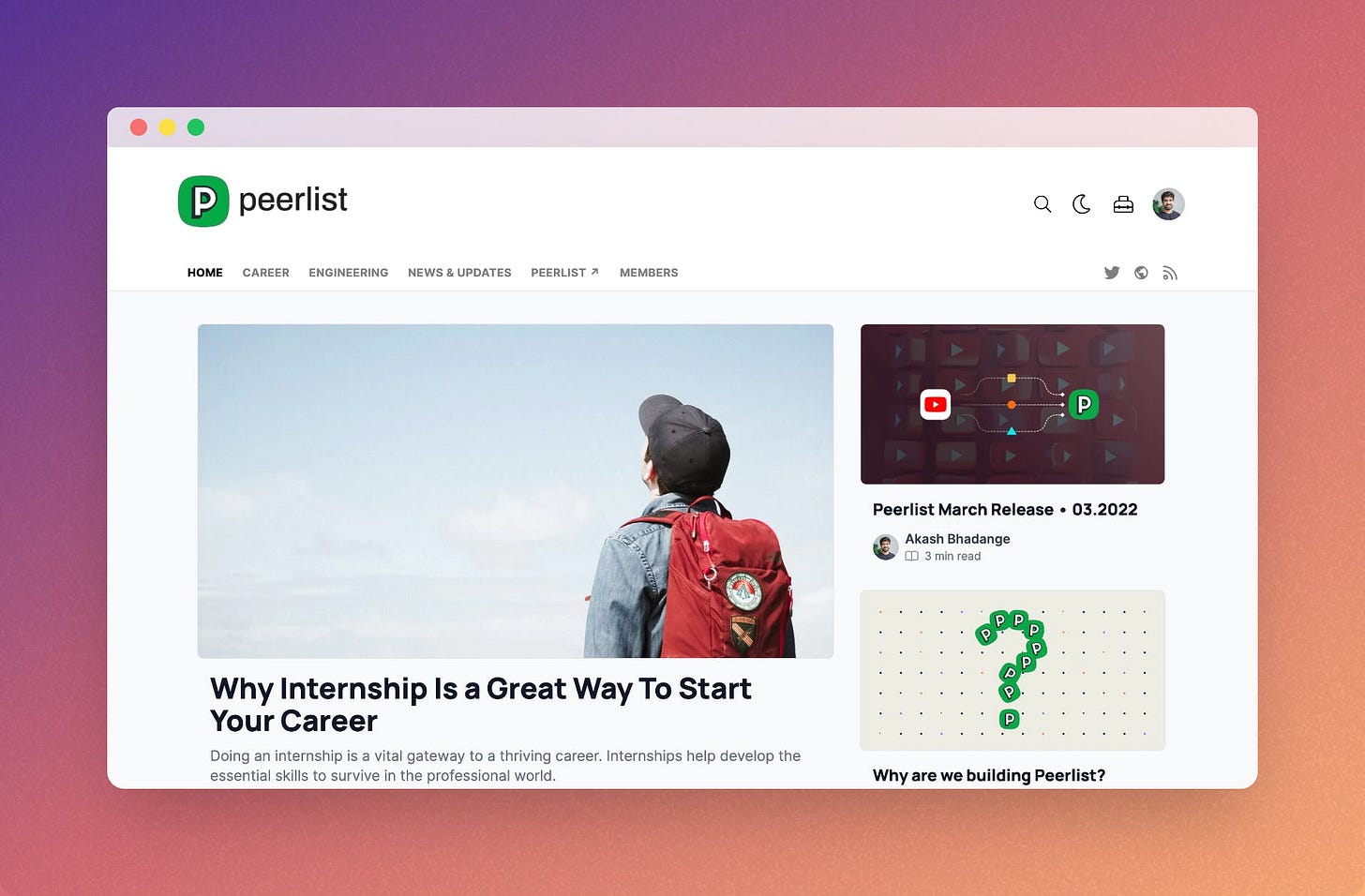 Peerlist blog is now powered by Hashnode
