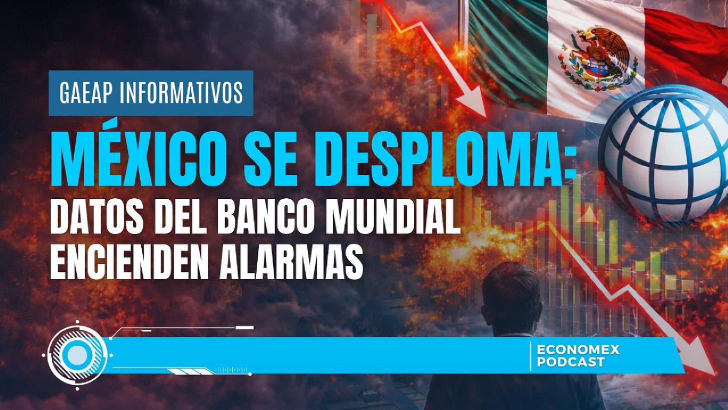 📉 México se desploma: datos del Banco Mundial encienden alarmas ⚠️🌎