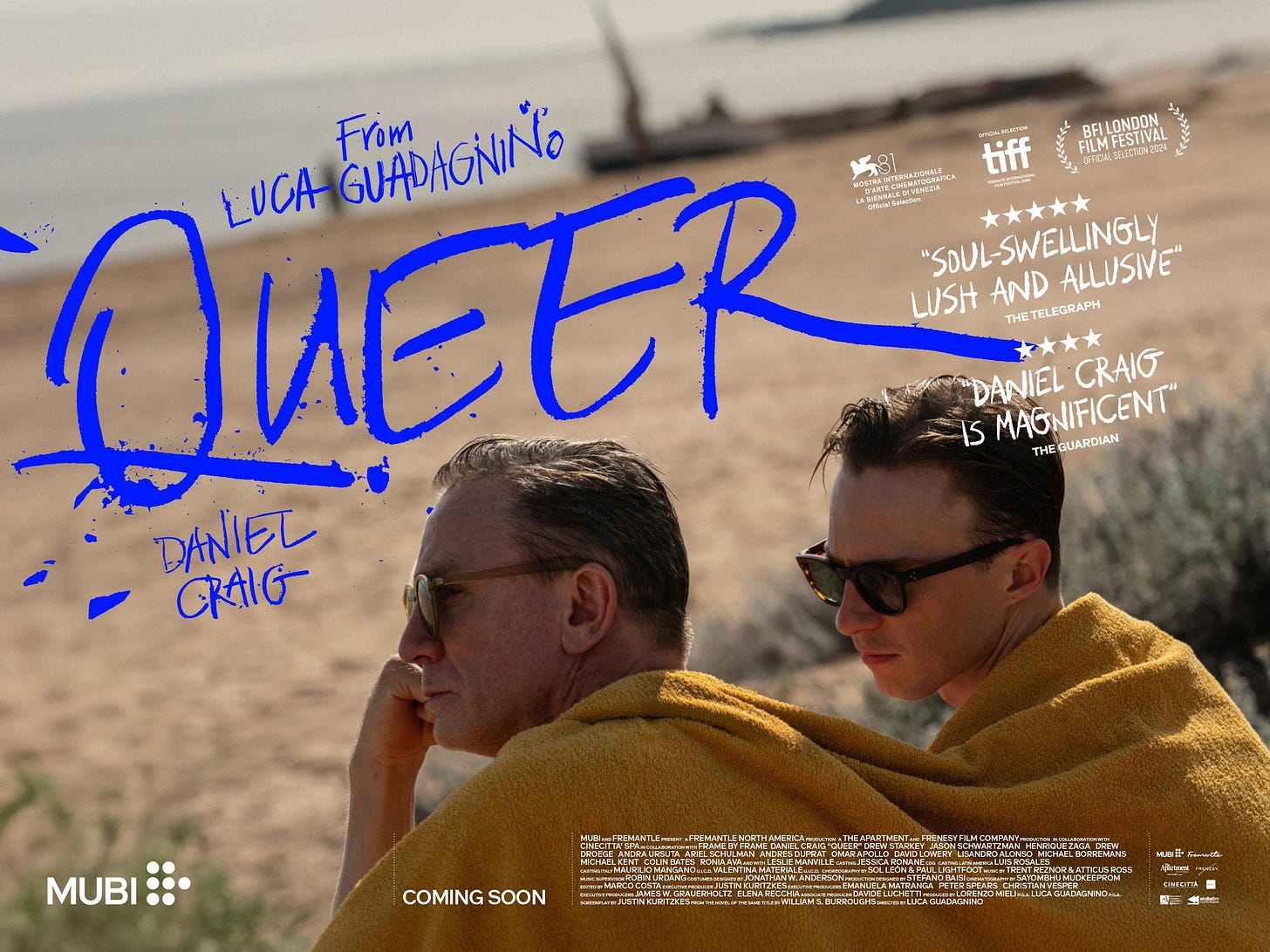 New Poster for Luca Guadagnino's 'Queer' Starring Daniel Craig and Drew  Starkey : r/movies