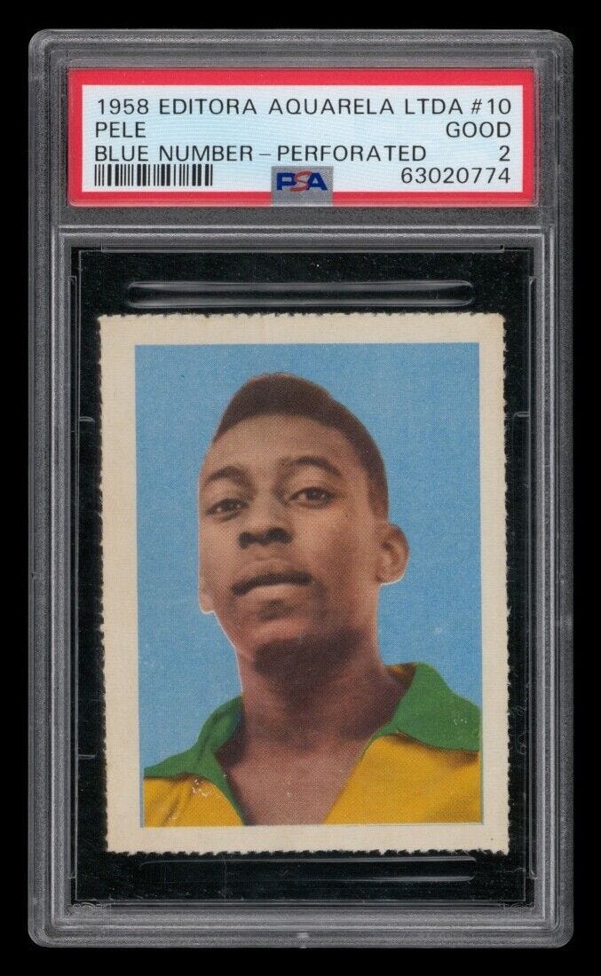 1958 Editora Aquarela LTDA Set-Break # 10 Pele Blue Number-Perforated PSA 2 GOOD - Picture 1 of 2