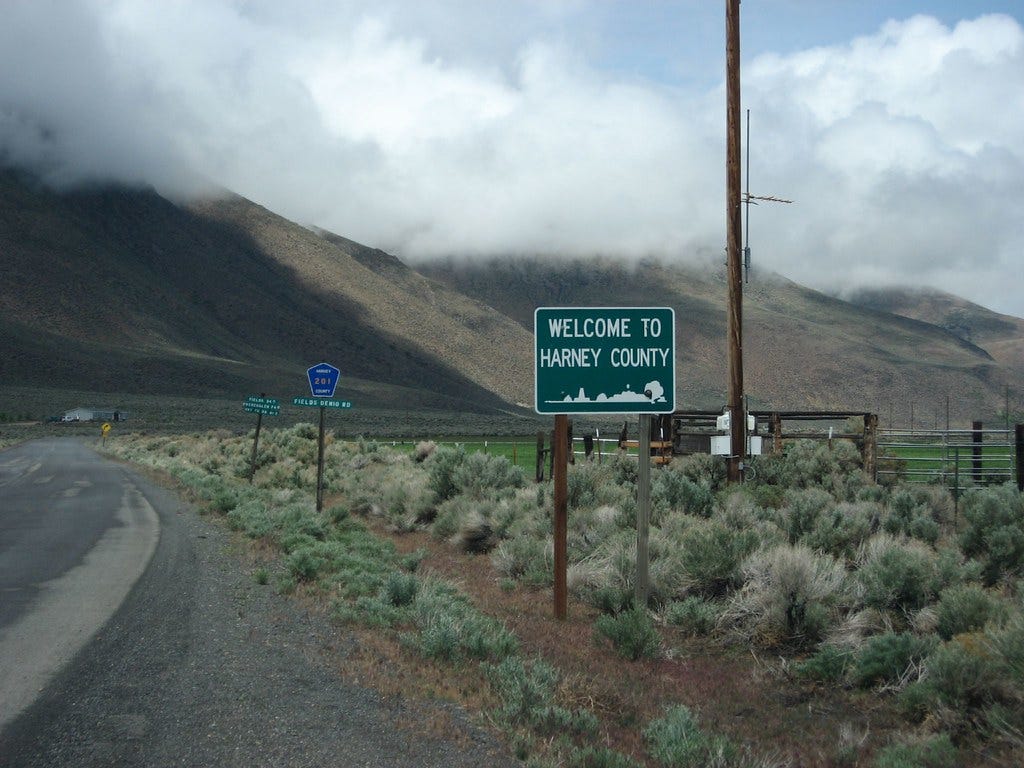 Welcome to Harney County, Oregon