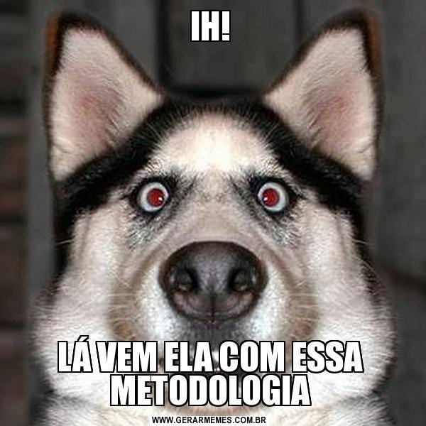 IH! LÁ VEM ELA COM ESSA METODOLOGIA - Gerador de Memes Online