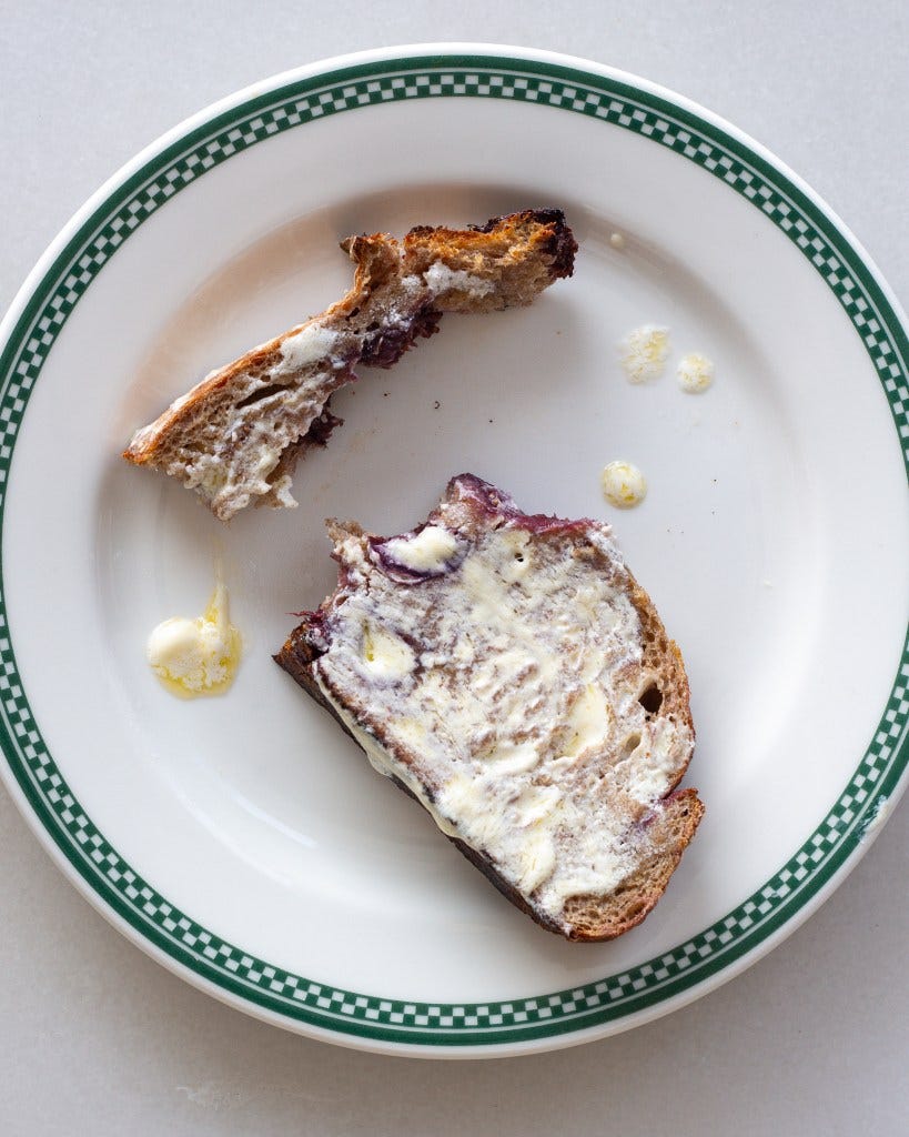 Skyr Butter on fig sourdough
