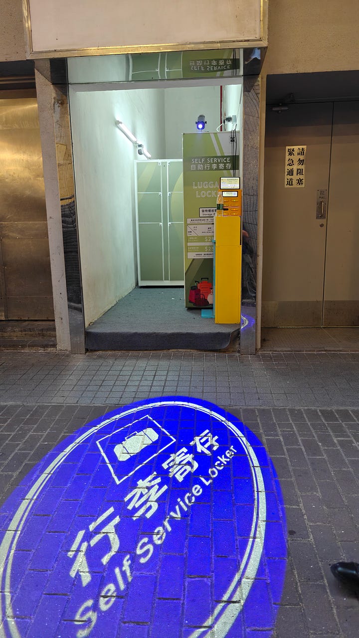 luggage storage in Wan Chai (close to the station) entrepeneurship