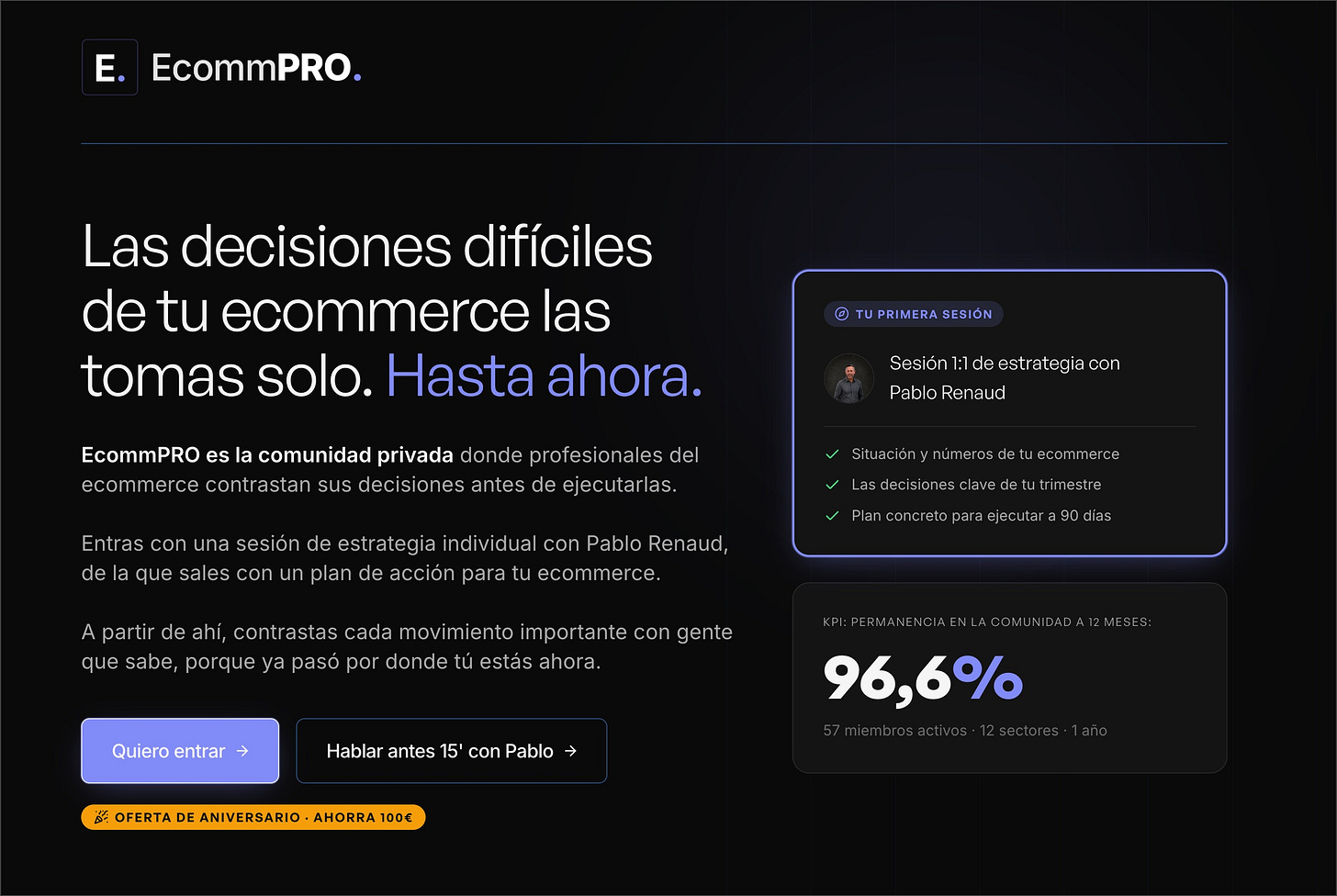 Comunidad privada de profesionales del e-commerce, EcommPRO Comunidad privada de profesionales del e-commerce, EcommPRO