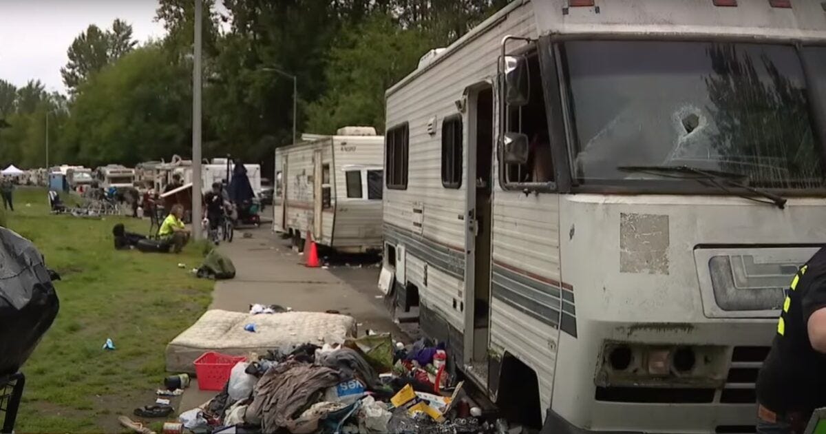 Unable to stop homeless RV parking, Olympia, WA takes drastic measure - they issue free permits Unable to stop homeless RV parking, Olympia, WA takes drastic measure - they issue free permits