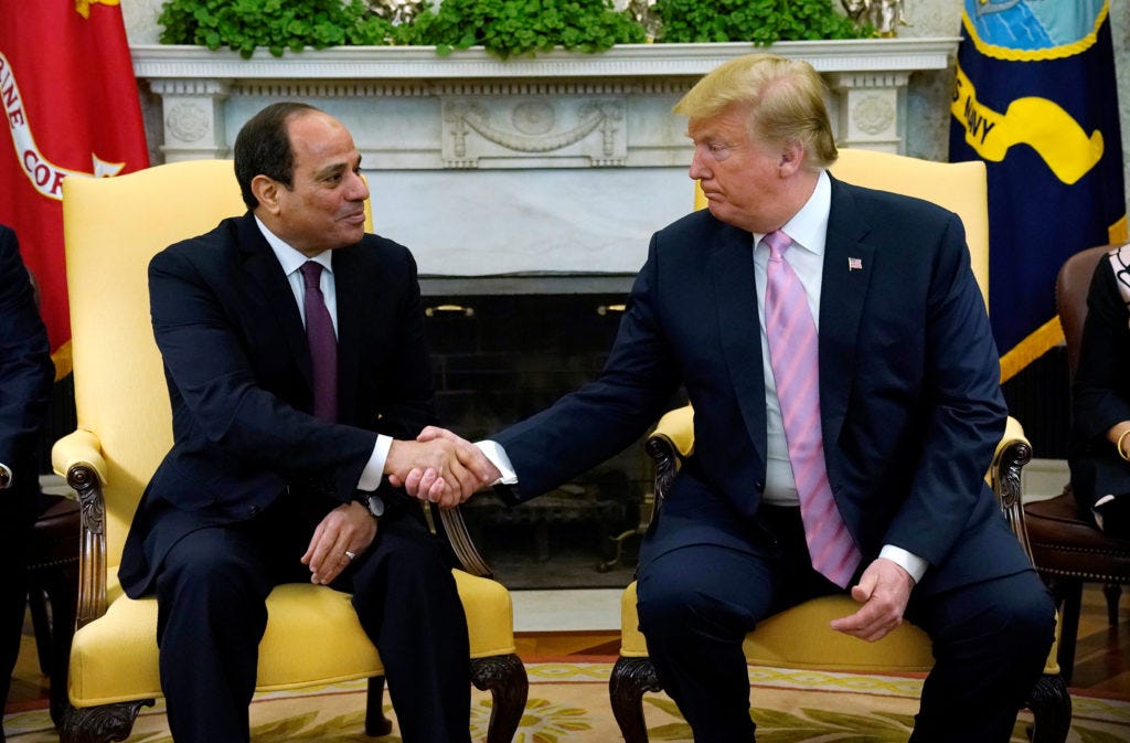 Trump welcomes Egypt's president to the White House | PBS News Trump welcomes Egypt's president to the White House | PBS News