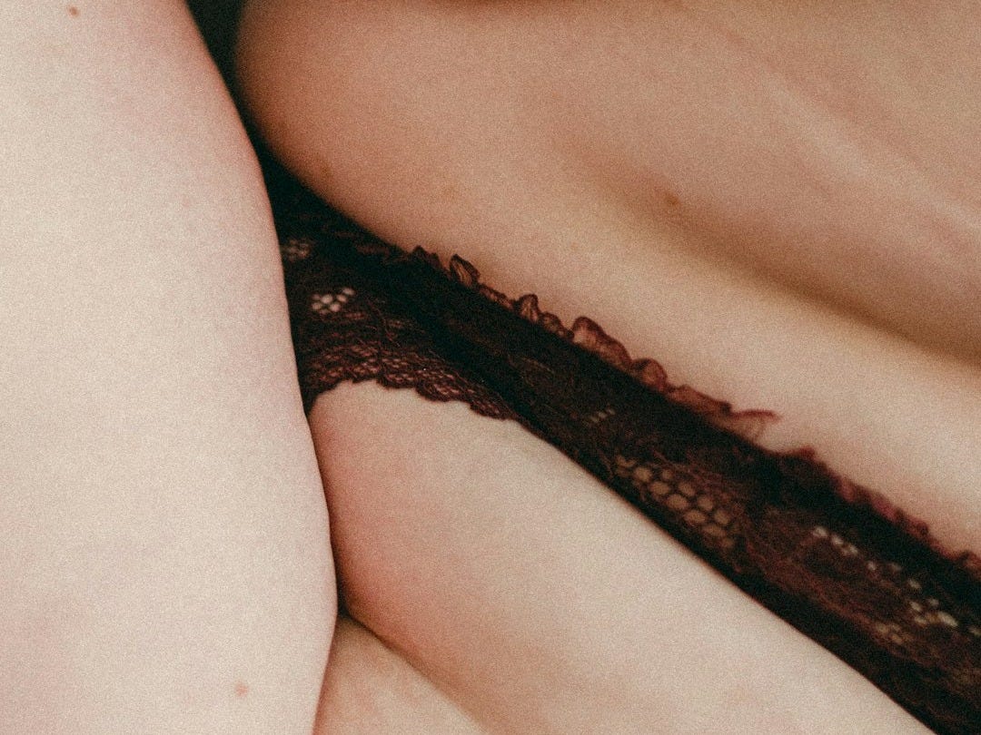 woman in black lace panty woman in black lace panty