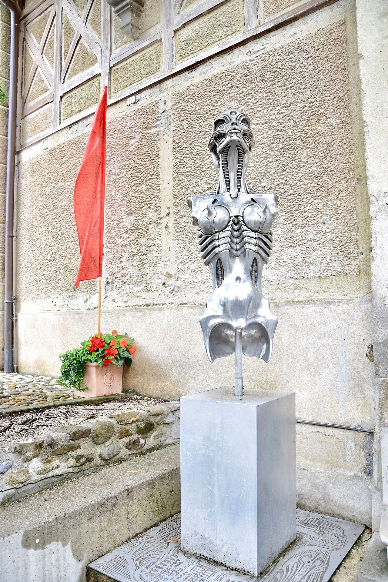 The HR Giger Museum in the castle of Gruyères, Switzerland. The HR Giger Museum in the castle of Gruyères, Switzerland.