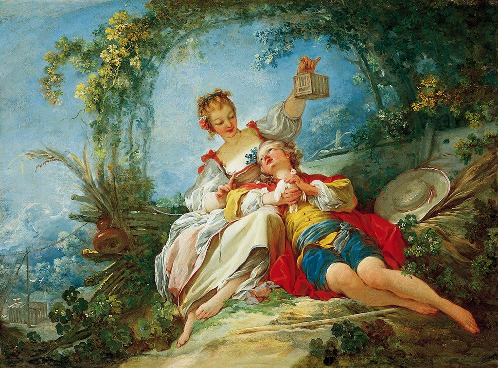 'The Happy Lovers' by Jean-Honoré Fragonard, c.1760-65 | Flickr 'The Happy Lovers' by Jean-Honoré Fragonard, c.1760-65 | Flickr