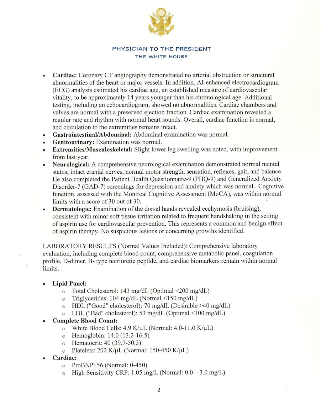 page three of report