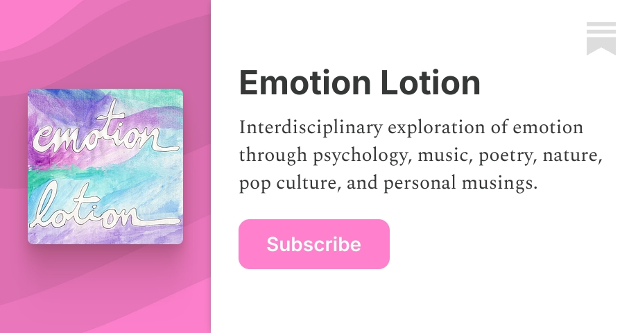Emotion Lotion | Chrissy Sandman | Substack