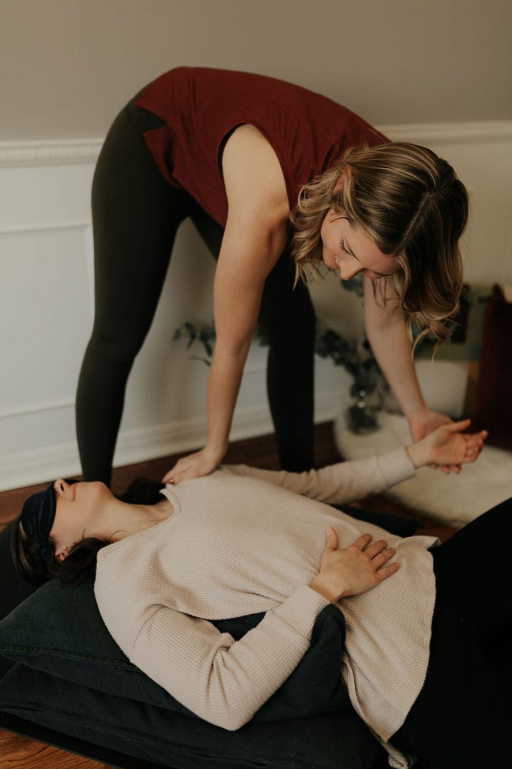 yoga therapy session