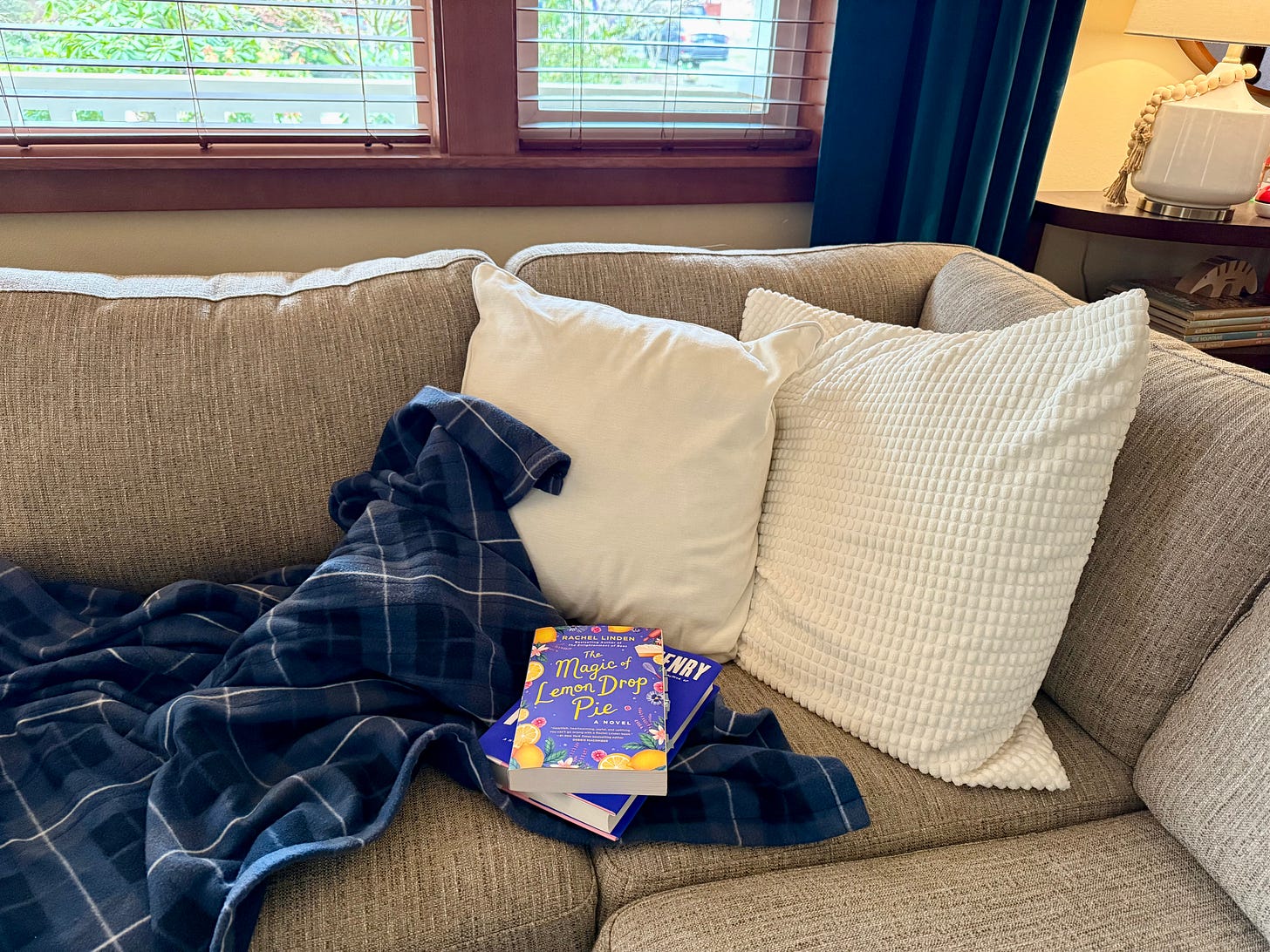 My March reading corner