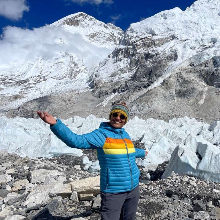 Anu at Everest Base Camp