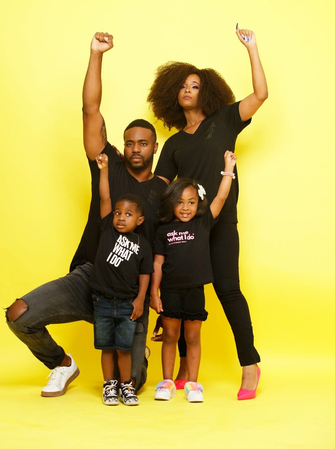 3 women in black t-shirt and blue denim jeans 3 women in black t-shirt and blue denim jeans